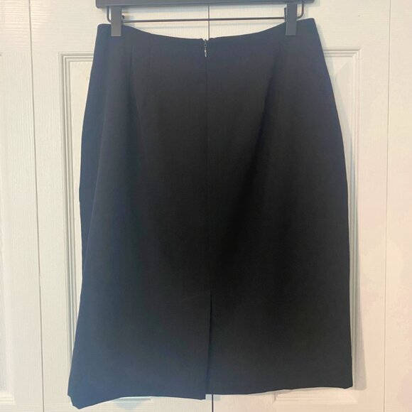 Valerie Stevens Classic Black Pencil Skirt - Picture 2 of 3